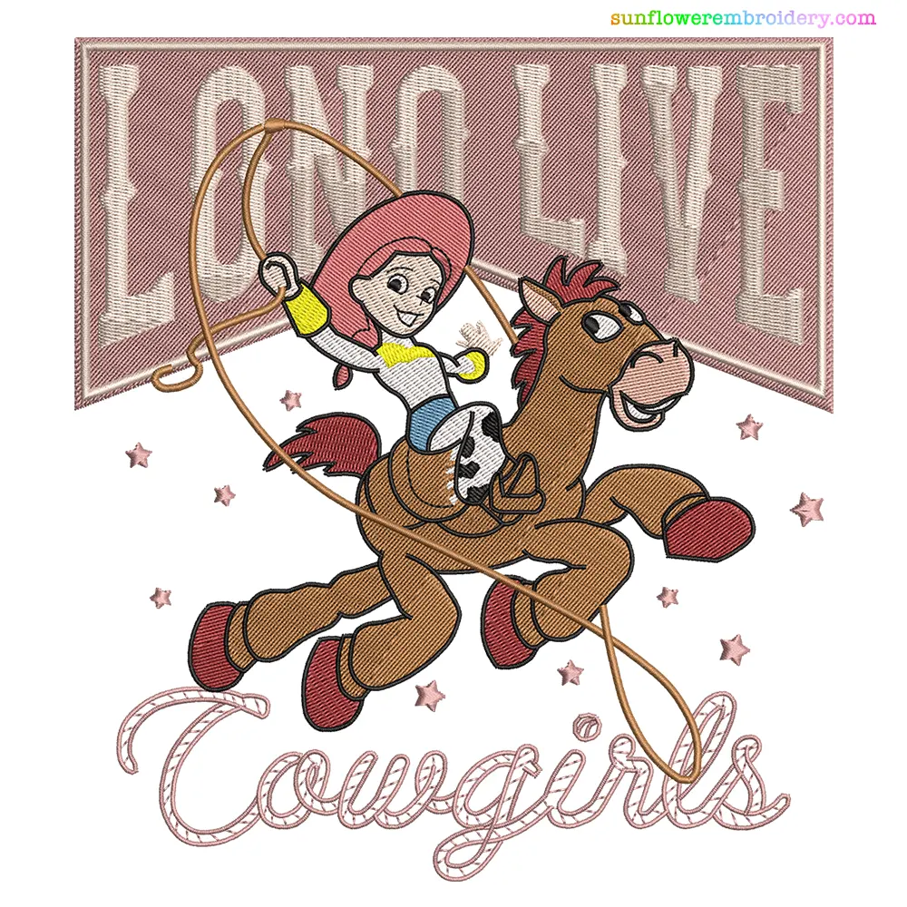 Toy Story Jessie Disney Pixar Embroidery Design