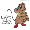 Disney GusGus Cheese Snack Embroidery Design